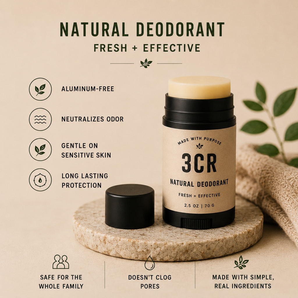 3CR Lip Balm — Moisturize + Soothe (4-Pack)