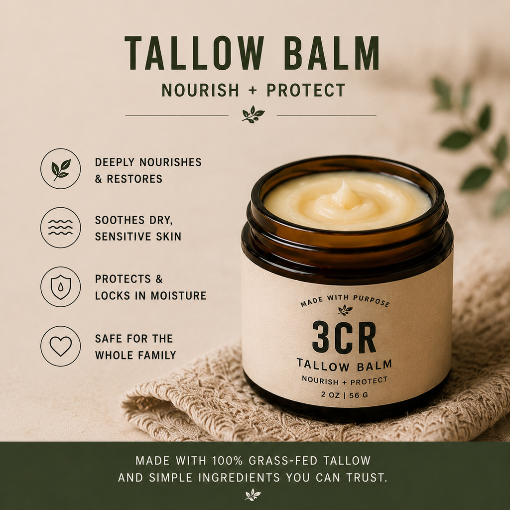 3CR Lip Balm — Moisturize + Soothe (4-Pack)